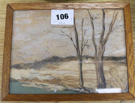 An Aboriginal picture and carving